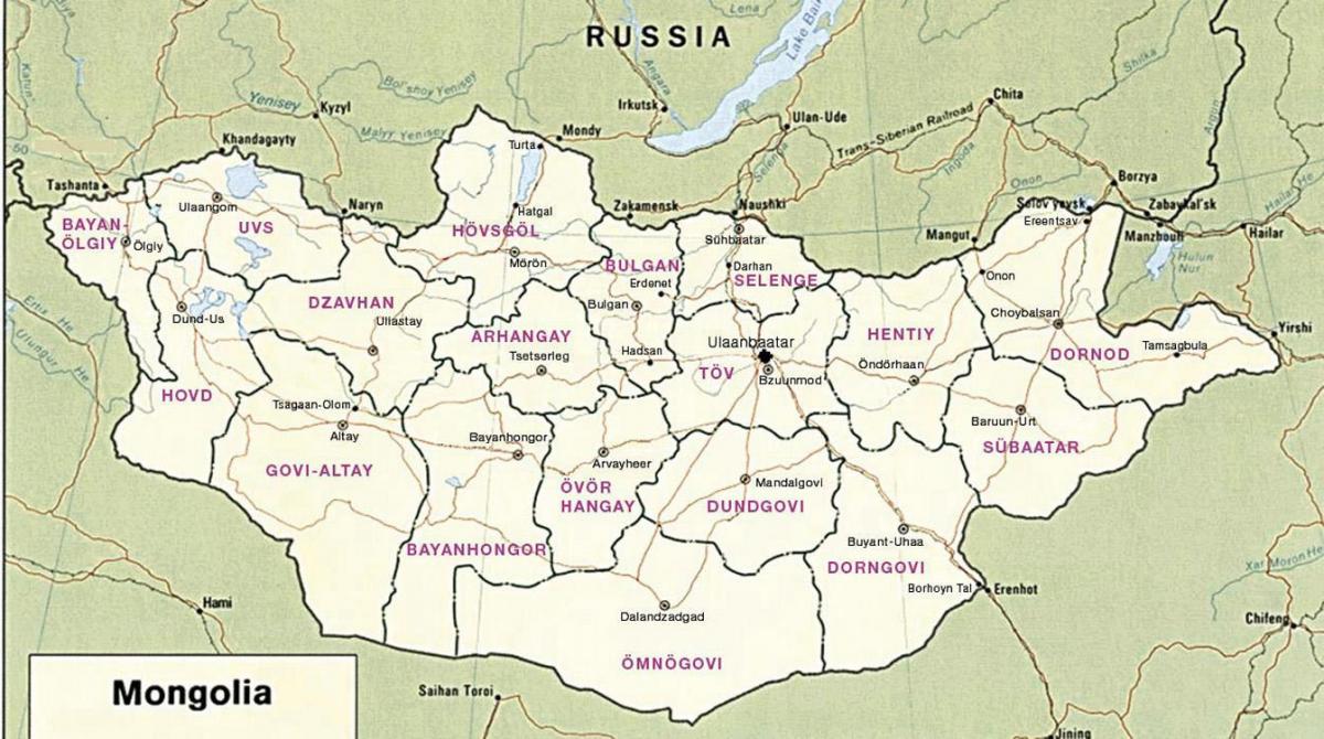 карта монгольському степу