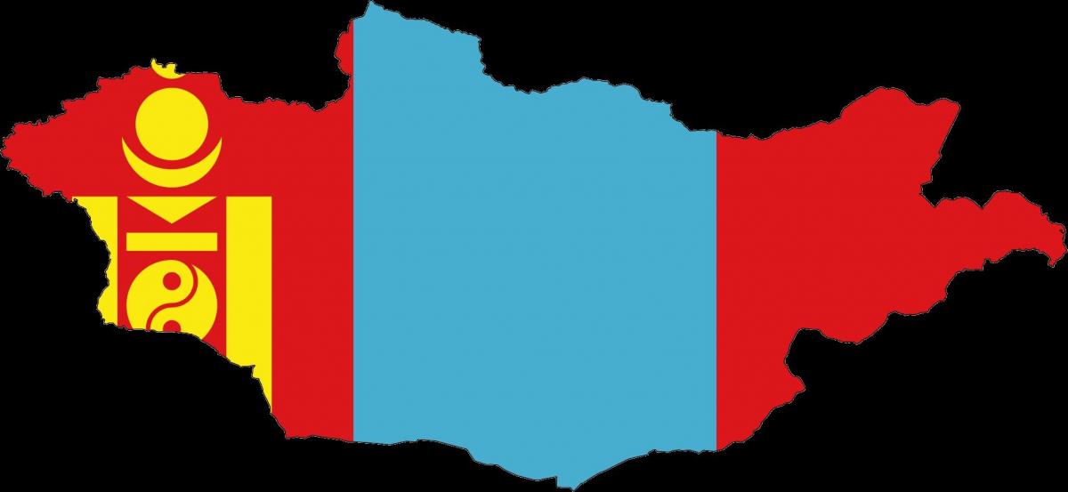 карта Монголії прапор