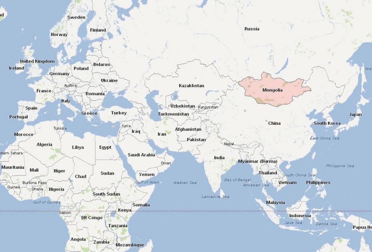 карта Монголії карті Азії