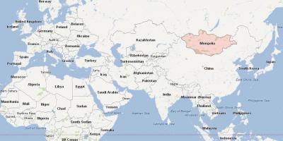 Карта Монголії карті Азії