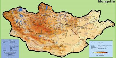 Монголія розташування карті 