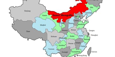 Карта Монголії області