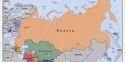 Карта Росії Монголії